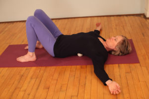 elongating the spine with Ellen Saltonstall's Bodymind Ballwork Technique